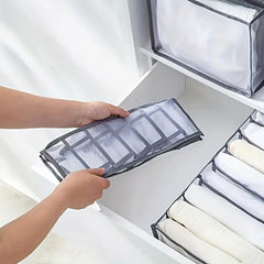 Storage Organizer Lightweight Clothes Container With Grids Foldable Bag