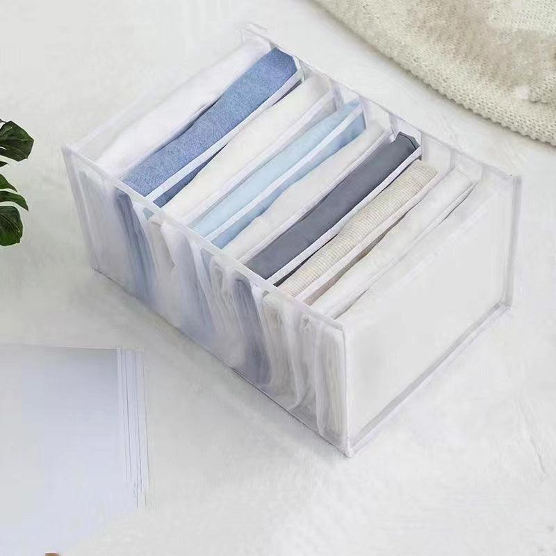 Portable Grids Storage Bag Lightweight Foldable Mesh Clothes Organizer