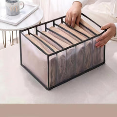 Portable Grids Storage Bag Lightweight Foldable Mesh Clothes Organizer