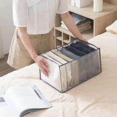 Portable Grids Storage Bag Lightweight Foldable Mesh Clothes Organizer