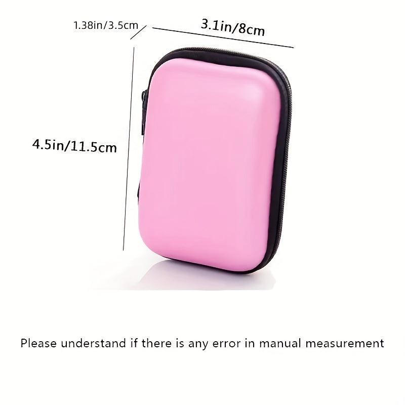 Mini Zipper Electronics Organizer Bag Travel Cable Bag Pouch
