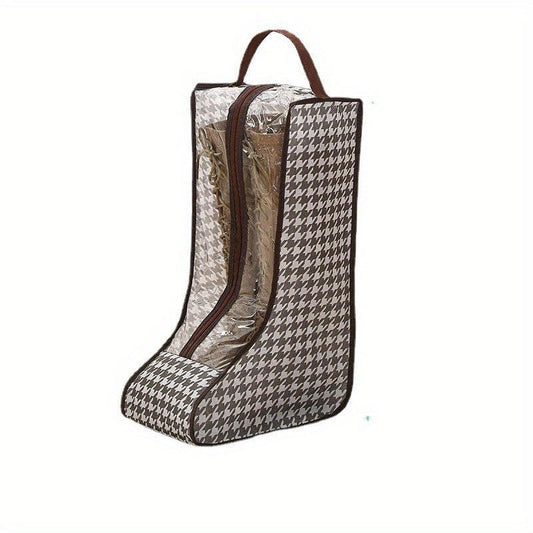 Houndstooth Pattern Shoes Storage Bag Portable Travel Packing Cube