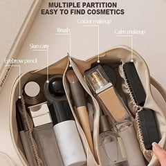 Portable Zipper Cosmetic Bag Versatile Toiletry Wash Bag Makeup Handbag