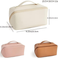 Portable Zipper Cosmetic Bag Versatile Toiletry Wash Bag Makeup Handbag