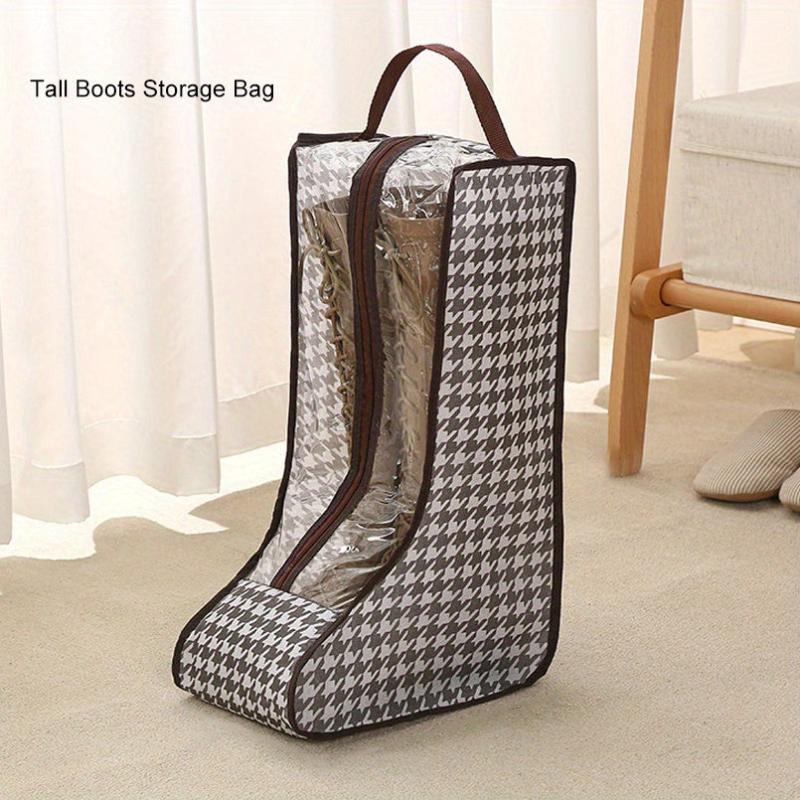 Houndstooth Shoe Bag Travel Portable Lightweight Storage Pouch