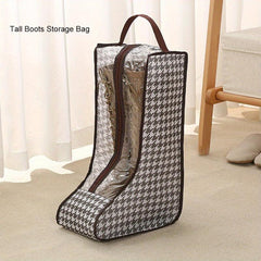 Houndstooth Shoe Bag Travel Portable Lightweight Storage Pouch