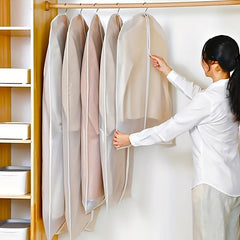 4pcs Clear Hanging Garment Bag Clothing Dust Cover Closet Suit Protector