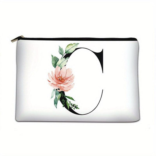 Flower Pattern Coin Purse Clutch Lightweight Cosmetic Bag