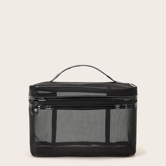 Large Capacity Transparent Makeup Bag with Zipper