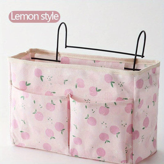 Foldable Bed Hanging Bag Storage Shelf for College Dorm