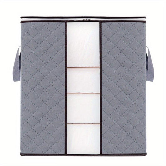 Large Storage Bag Quilted Dustproof Clothes Organizer Zipper Foldable