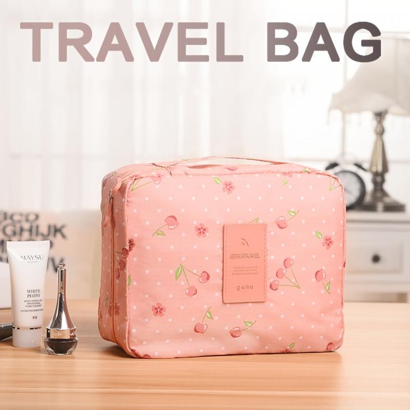 Cartoon Print Cosmetic Bag Zipper Makeup Bag Versatile Travel Storage