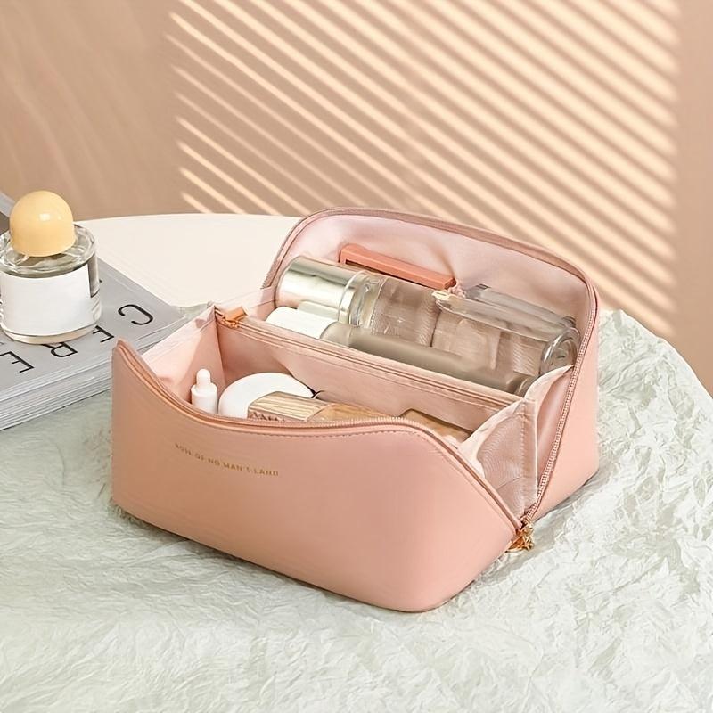 Women's Minimalist Makeup Zipper Pouch Lightweight Cosmetic Bag