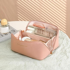 Women's Minimalist Makeup Zipper Pouch Lightweight Cosmetic Bag