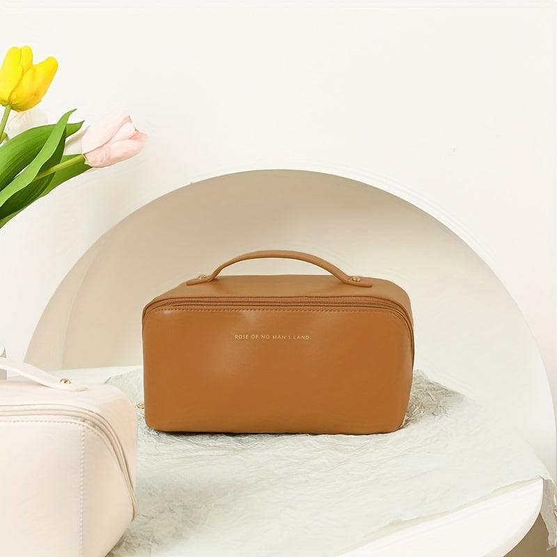 Women's Minimalist Makeup Zipper Pouch Lightweight Cosmetic Bag