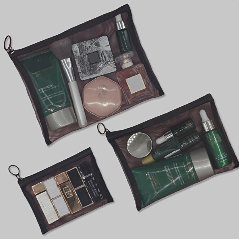 Mesh Toiletry Wash Bag Lightweight Cosmetic Organizer