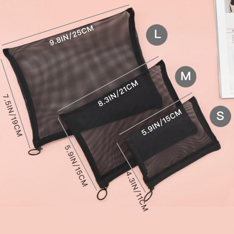 Mesh Toiletry Wash Bag Lightweight Cosmetic Organizer