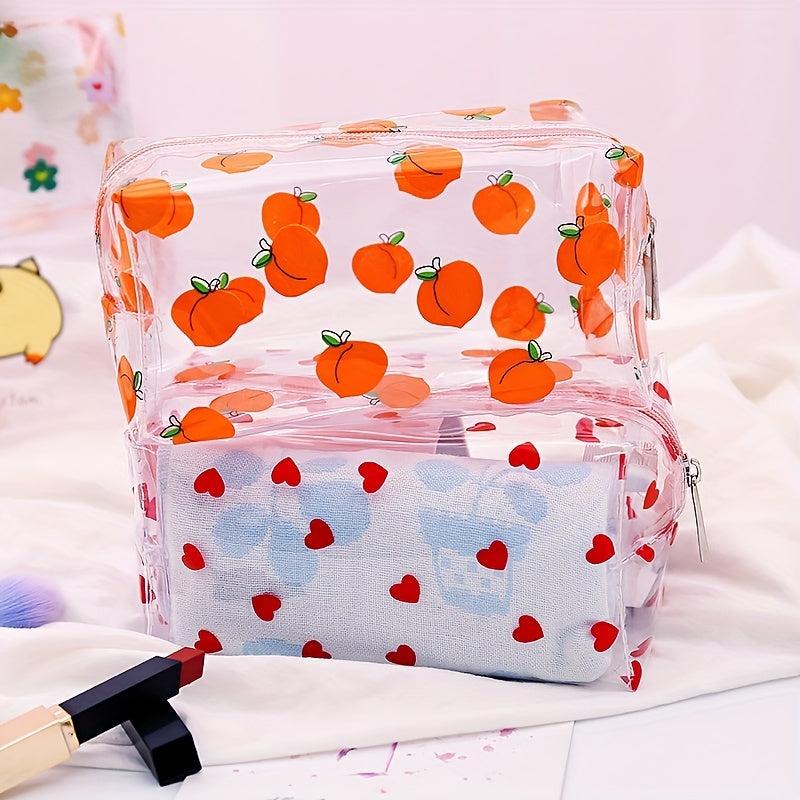 Clear Makeup Bag Portable Ladies Toiletry Bag Waterproof Cosmetic Bag