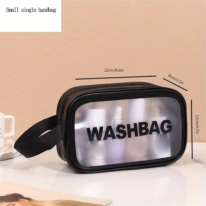 Large Capacity Cosmetic Bag Portable Toiletry Wash Zipper Bag