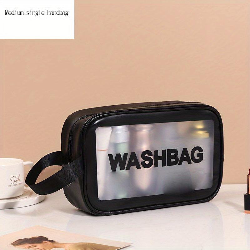 Large Capacity Cosmetic Bag Portable Toiletry Wash Zipper Bag