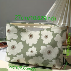 Flower Pattern Makeup Pouch Lightweight Cosmetic Bag