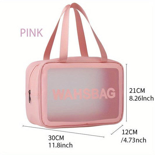 Transparent Cosmetic Bag Portable Travel Toiletry Bag Waterproof