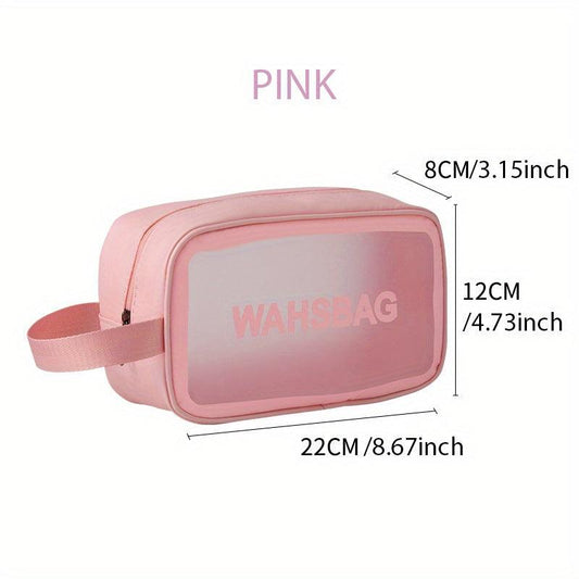 Transparent Cosmetic Bag Portable Travel Toiletry Bag Waterproof