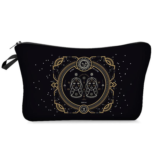 Constellation Pattern Cosmetic Bag Travel Toiletry Bag Zipper