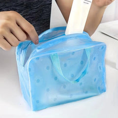 Cosmetic Zipper Bag Makeup Organizer Portable Travel Handbag