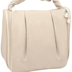Ruched Cosmetic Handbag Waterproof Makeup Travel Bag