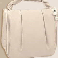 Ruched Cosmetic Handbag Waterproof Makeup Travel Bag