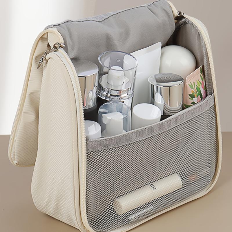 Ruched Cosmetic Handbag Waterproof Makeup Travel Bag