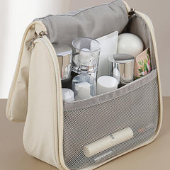 Ruched Cosmetic Handbag Waterproof Makeup Travel Bag