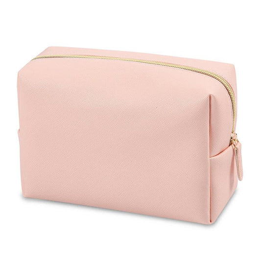 Solid Lightweight Cosmetic Bag Travel Storage Organizer With Zipper