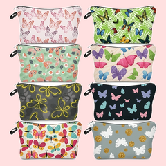 Butterfly Pattern Carry On Bag Zipper Portable Makeup Pouch