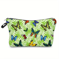 Butterfly Pattern Carry On Bag Zipper Portable Makeup Pouch
