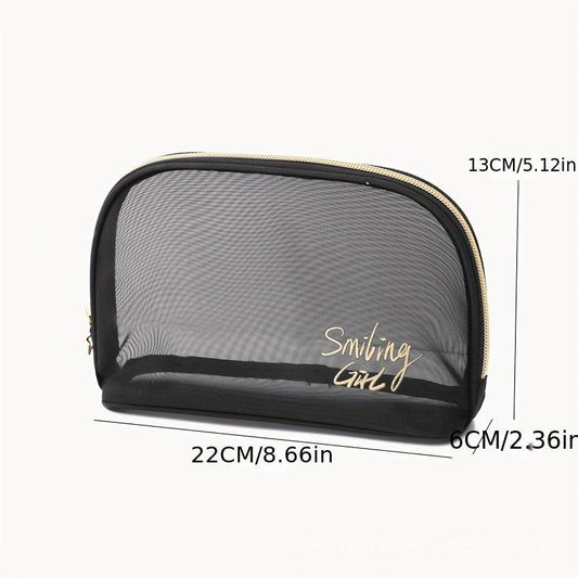 Travel Mesh Makeup Bag Portable Storage Cosmetic Toiletry Organizer Pouch