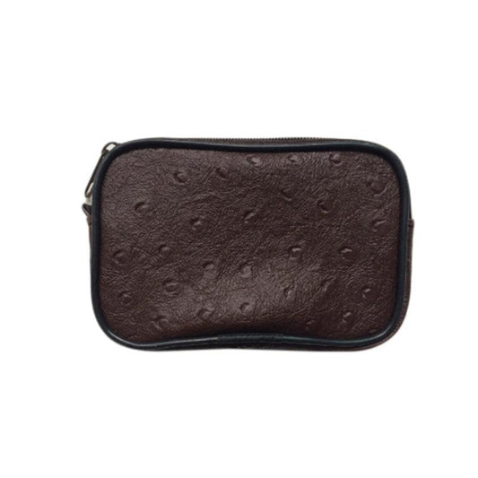 Men's Mini Business Leather Coin Purse Zipper Card Holder