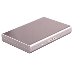 Stainless Steel Brushed Fingerprint Credit Card Holder