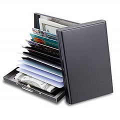Stainless Steel Brushed Fingerprint Credit Card Holder