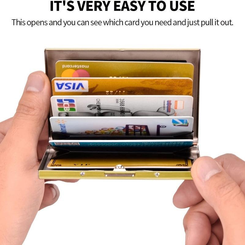 Stainless Steel Brushed Fingerprint Credit Card Holder