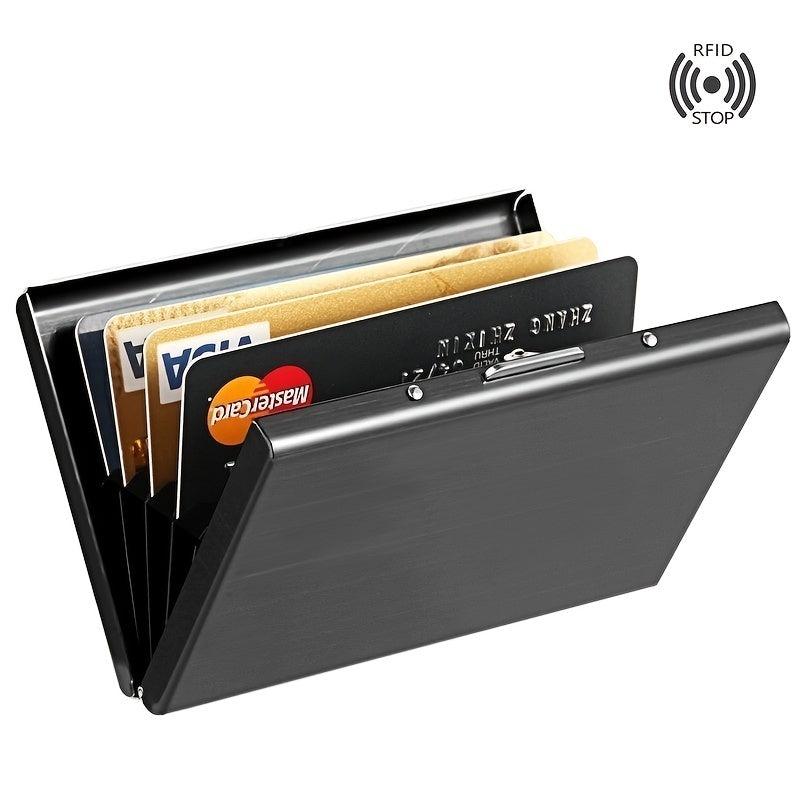 Stainless Steel Brushed Fingerprint Credit Card Holder