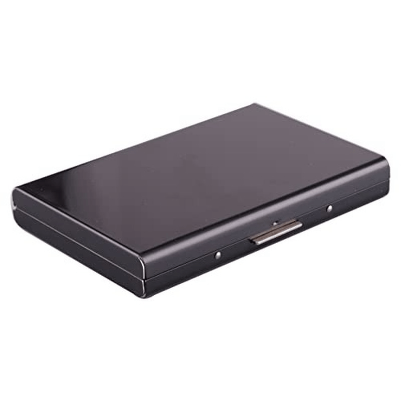 Stainless Steel Brushed Fingerprint Credit Card Holder