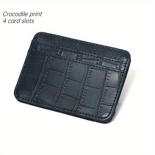 Minimalist Bifold Magic Wallet For Men - 6 Card X Band Cash Holder