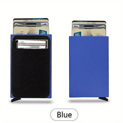 RFID Blocking Automatic Pop up Card Holder Money Clip