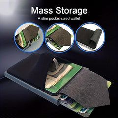 RFID Blocking Automatic Pop up Card Holder Money Clip