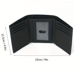 Men's RFID Tri fold Wallet Large Capacity