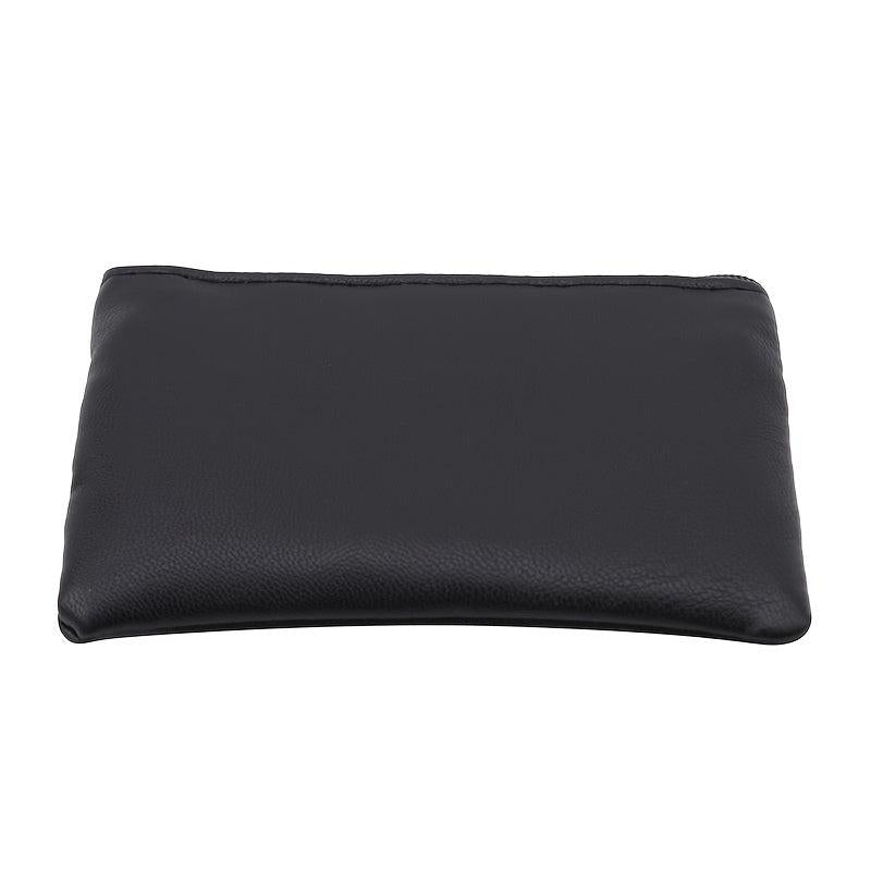 Men's Zipper Short PU Leather Phone Coin Purse