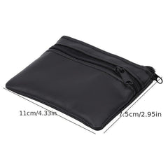 Men's Zipper Short PU Leather Phone Coin Purse