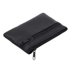Men's Zipper Short PU Leather Phone Coin Purse